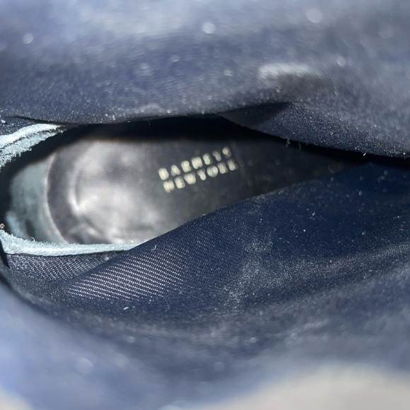 Barneys New York Black Suede Ankle Boots Pointed Toe Block Heel EU 38.5 - Picture 9 of 9